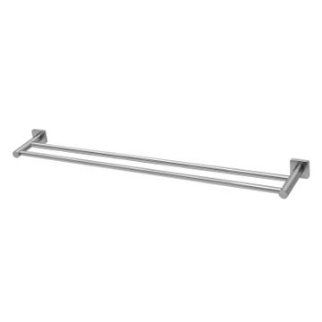 Radii SS 316 Double Towel Rail 800mm Square Plate by Phoenix Tapware - view 2