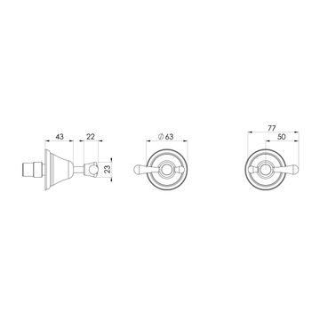 Rhapsody Lever Wall Top Assemblies - Lead Free by Phoenix Tapware - view 3