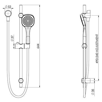 Teva Rail Shower by Phoenix Tapware - view 3