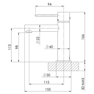 Vivid Slimline Basin Mixer - Lead Free by Phoenix Tapware - view 3