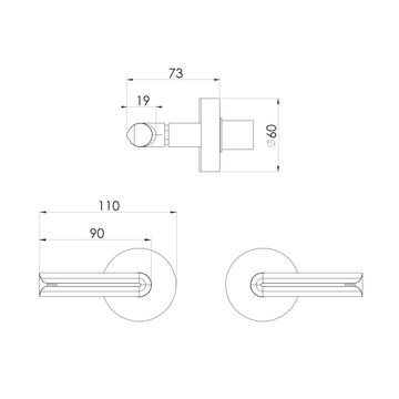 Vivid Slimline Plus Lever Wall Top Assemblies 15mm Extended Spindles - Lead Free by Phoenix Tapware - view 3