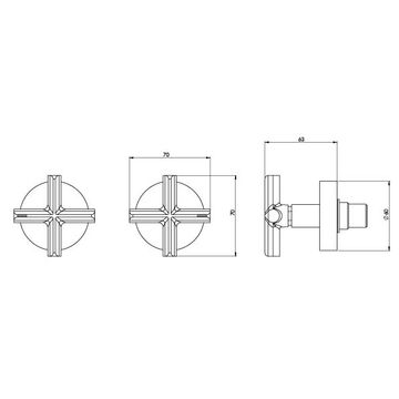 Vivid Slimline Plus Wall Top Assemblies 15mm Extended Spindles by Phoenix Tapware - view 3