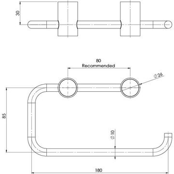 Vivid Slimline Toilet Roll Holder by Phoenix Tapware - view 3