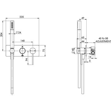 Vivid Slimline Wall Shower System by Phoenix Tapware - view 3