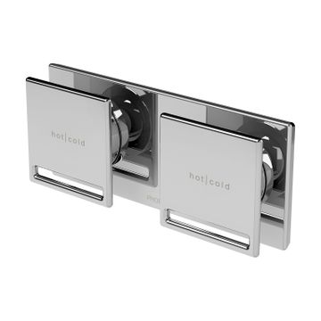 Zimi Twin Shower / Wall Mixer (handles sold separately) by Phoenix Tapware - view 2