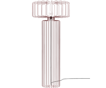 LEI lampada da terra in acciaio verniciato | PIPEDESIGN PURESHAPE by Pipedesign