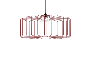 LUI painted steel chandelier | PIPEDESIGN PURESHAPE by Pipedesign