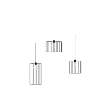 SPLIT iron rod chandeliers | PIPEDESIGN PURESHAPE by Pipedesign