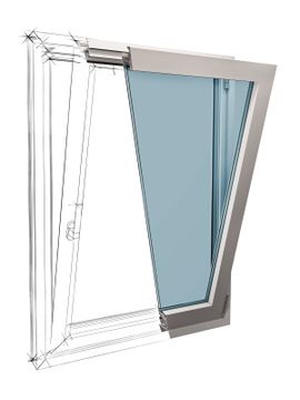 Finestra in alluminio con anta a ribalta by PIVA GROUP