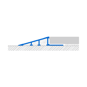Profili RAMPTEC ZRR Ramp trims for floors with different heights by Profilitec