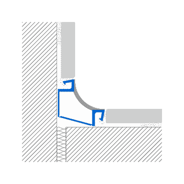 COFLEX CR corner joint between floors and walls by Profilitec