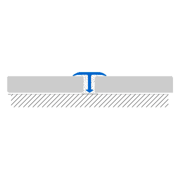 COVERTEC SP: T shape trims for floors with the same height by Profilitec - view 3