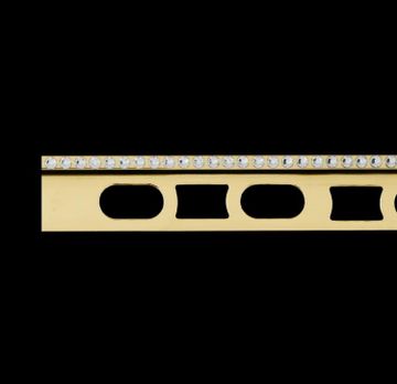 Cerfix Prodecor C Design - 24K gold-plated brass profiles with crystals from Swarovski® by Profilpas
