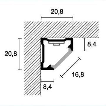 Prolight Prolist CLA/8 - Aluminium Profiles by Profilpas - view 3