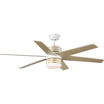 Carrollwood Collection 56-Inch Six-Blade DC Motor Ceiling Fan by Progress Lighting