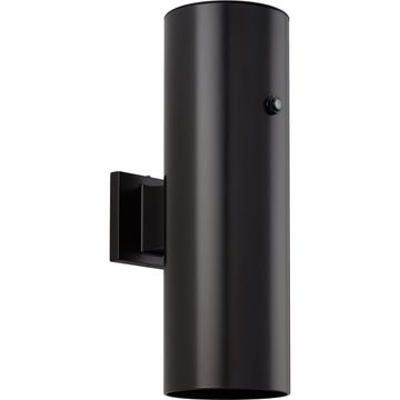6" LED Outdoor Aluminum Up/Down Wall Mount Cylinder with Photocell by Progress Lighting - view 2