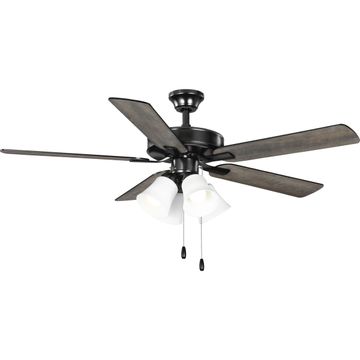 AirPro 52 in. 5-Blade AC Motor Ceiling Fan with LED Light by Progress Lighting - view 2