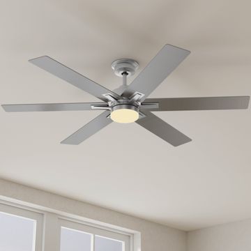 Dallam Collection 60 in. Six-Blade Ceiling Fan with Integrated CCT-LED Light by Progress Lighting - view 2