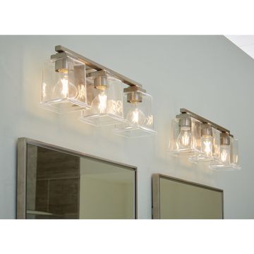 Gilmour Collection Three-Light Clear Glass Bath Vanity Light by Progress Lighting - view 4