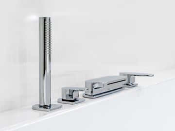 CR 025.00CR Four-Hole Bathtub Waterfall Tap, with Set, chrome by Ravak