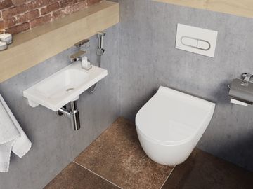 CR 112.01CR Washbasin Tap with Bidet Shower, 170 mm, chrome by Ravak