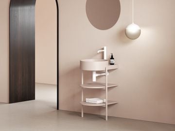 CS Yard 40 Structure for Washbasin, Alabaster Pink by Ravak