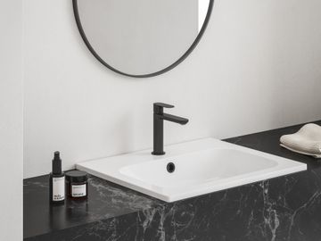 EL 012.21BLM BeCool Washbasin Tap, without Pop-Up Waste, 170 mm, Black Matt by Ravak