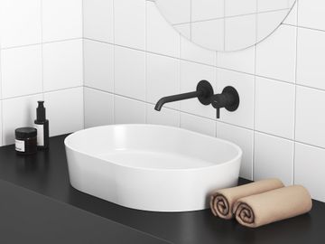 ES 019.20BLM.O1.RB07B Concealed Washbasin Tap, without Basic Unit, Black Matt by Ravak