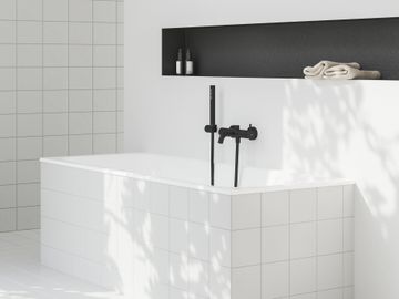 ES 022.20BLM Wall-Mounted Bathtub Tap, without Set, Black Matt by Ravak