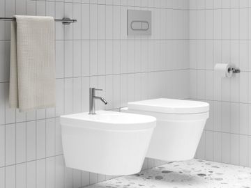 ES 056.00CR Deck-Mounted Bidet Tap, without Pop-Up Waste, 150 mm, Chrome by Ravak