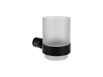 FD 210.20BLM Cup with Holder, matt black by Ravak