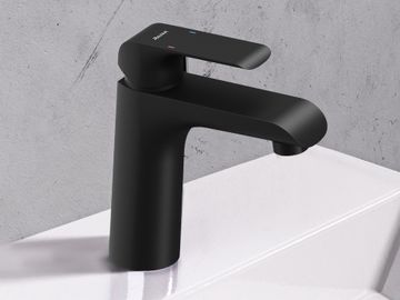 FL 014.20BLM Washbasin Tap, without Pop-Up Waste, 151 mm, matt black by Ravak