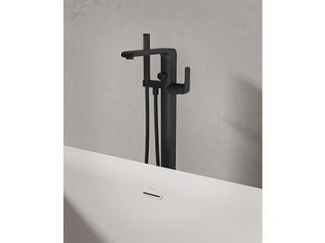 FL 080.20BLM.RB07A  Floor-Mounted Bathtub Tap, with Set, matt black by Ravak