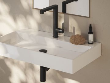 PU 016.00BLM Washbasin/Sink Tap, 269 mm, matt black by Ravak