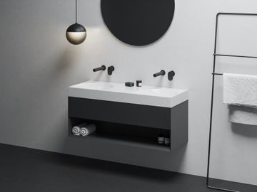 SD Lite 120 Cabinet under Washbasin, matt black by Ravak