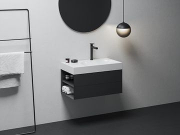 SD Lite 80 L Cabinet under Washbasin, matt black by Ravak