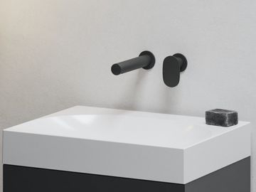 SG 019.20BLM.O1 Concealed Washbasin Tap, with Basic Unit, matt black by Ravak