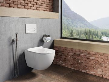 Uni Chrome RimOff Toilet, white by Ravak