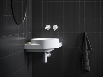 Yard 45 C Washbasin, ceramic, without Hole, white by Ravak