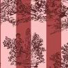 Happy Toile, Raspberry by Rebel Walls - view 2