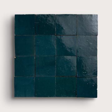 Agadir Blue 4x4 Zellige Tile by Riad Tile - view 4
