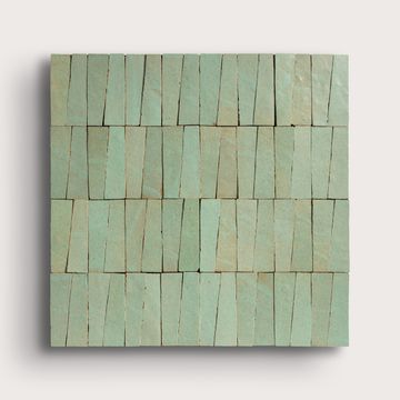 Agave 1x4 Trapezoid Mosaic Zellige Tile by Riad Tile - view 2