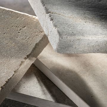 Azru Sand 4x12 Moroccan Limestone | Hammered & Tumbled by Riad Tile - view 4