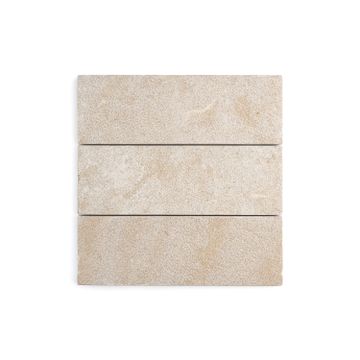 Azru Sand 4x12 Moroccan Limestone | Hammered & Tumbled by Riad Tile