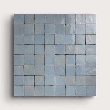 Belize Blue 2x2 Mosaic Zellige Tile by Riad Tile - view 2