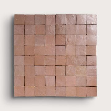Blush 2x2 Mosaic Zellige Tile by Riad Tile - view 2