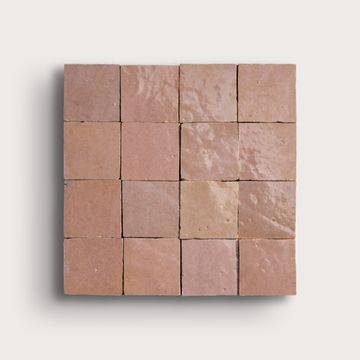 Blush 2x2 Mosaic Zellige Tile by Riad Tile