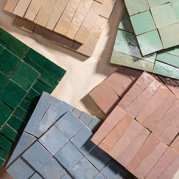 Emerald Green 2x2 Mosaic Zellige Tile by Riad Tile - view 4