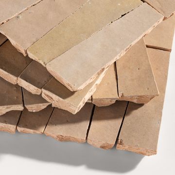 Glazed Clay 1x4 Trapezoid Mosaic Zellige Tile by Riad Tile - view 3