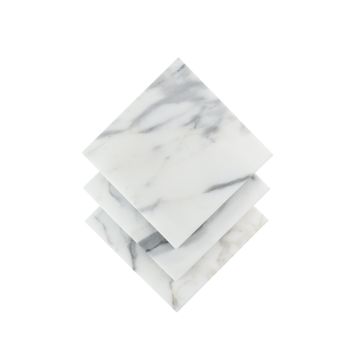 Italian Statuary 6x6 Marble Tile | Honed by Riad Tile - view 3